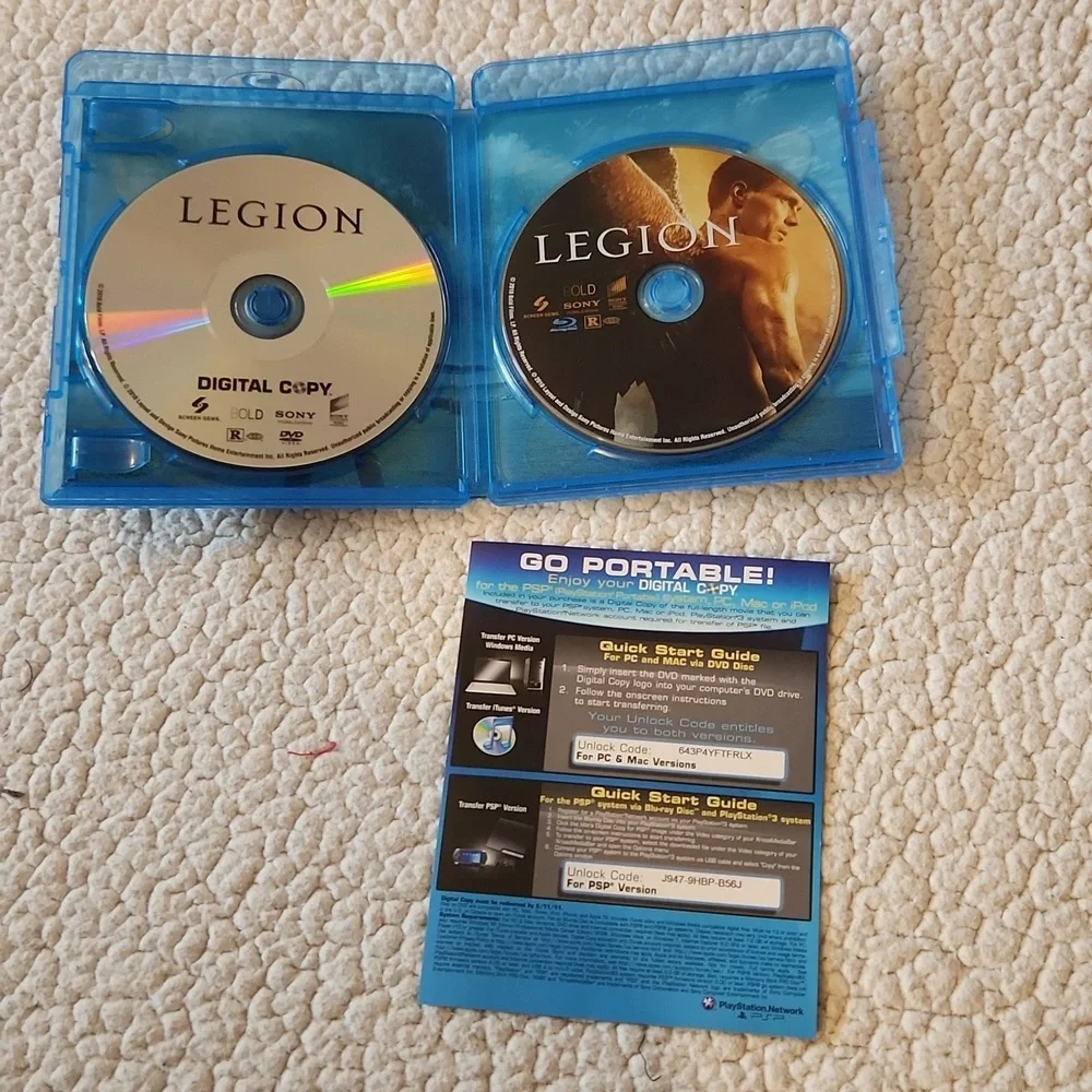 Sony Legion Blue Ray Movie
